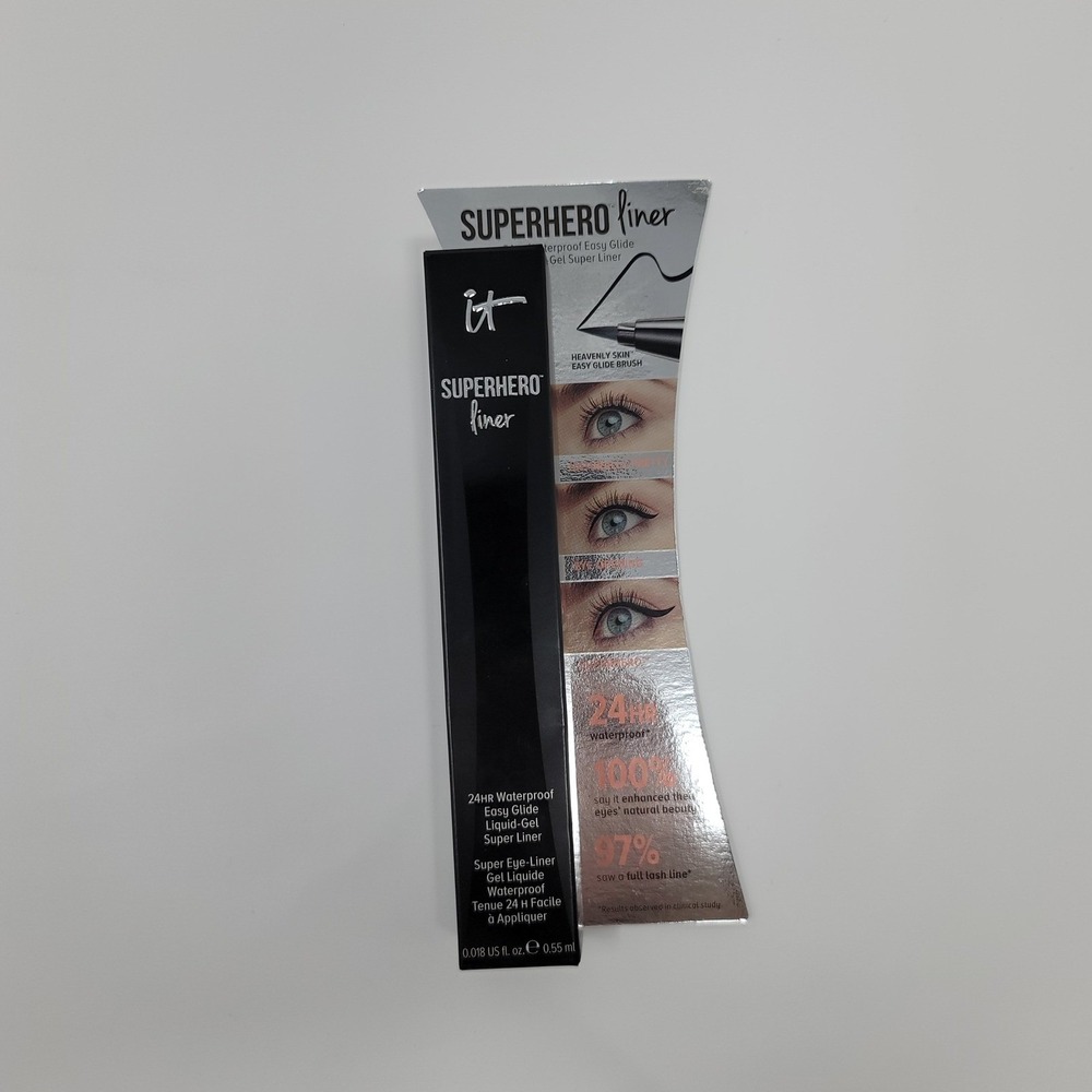 It Cosmetics Superhero Liner Super Black 24HR Waterproof Liquid Gel Eyeliner - Picture 4 of 9